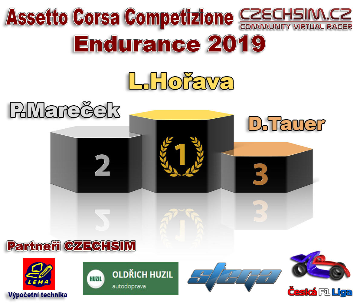 Stupne vitezu ACC Endurance 2019